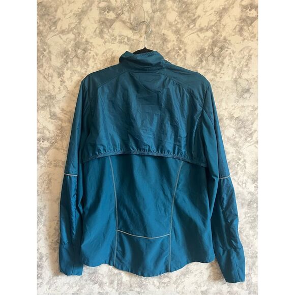 Nike Teal Fit Dry  Long Sleeve Front Zip Reflector Jacket‎ XL - Picture 2 of 10
